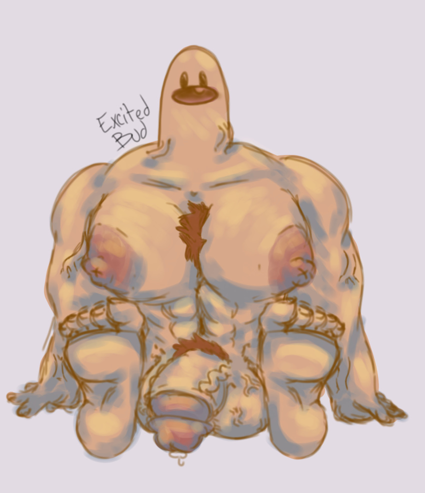 anthro balls big_balls big_breasts blank_stare bodily_fluids breasts diglett excitedbud feet foot_fetish foreskin genital_fluids genitals hairy hi_res huge_breasts huge_nipples humanoid humanoid_feet male male_only muscular muscular_anthro muscular_male nails nintendo nipples penis pokemon pokemon_(species) pokemorph precum pubes sol solo toenails toes vein video_games