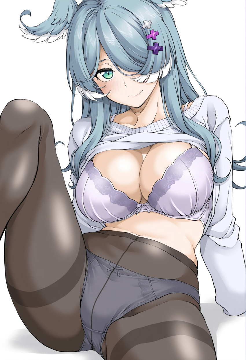 ai_generated big_breasts blue_hair elira_pendora nijisanji nijisanji_en panties virtual_youtuber vtuber