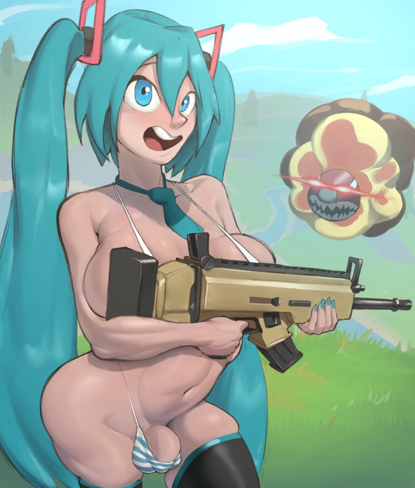 1futa 2025 2d alternate_breast_size aqua_hair aqua_nails bangs belly_button big_penis bikini blue_eyes bra breasts cock dick epic_games fortnite futa_only futanari hair_between_eyes hatsune_miku hatsune_miku_(collared_bikini) hatsune_miku_(fortnite) holding_weapon huge_breasts intersex light-skinned_futanari light_skin long_hair lumu mouth_open navel open_mouth penis skindentation solo solo_futa standing thighhighs thighs tie twintails vocaloid weapon