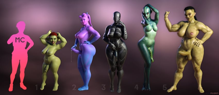 3d alien alien_futanari dickgirl futanari nitlix_(star_periphery) orc orc_futanari star_periphery voidpilgrim