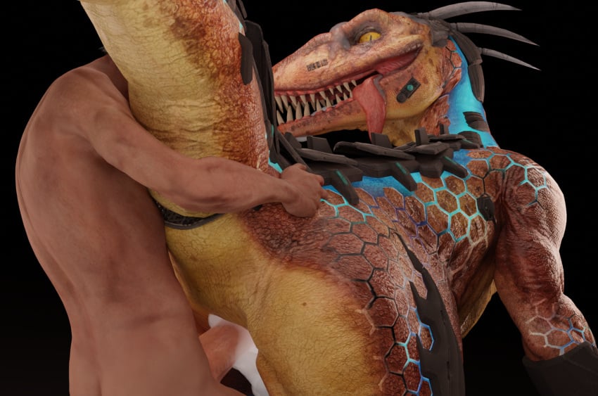 3d animal_genitalia armor ass big_butt big_teeth big_tongue bodily_fluids cloaca cloacal cloacal_penetration cum cum_in_cloaca cum_in_mouth cum_inside cum_on_face cum_on_tongue cum_while_penetrated cybernetics cyborg deinonychus digital_media_(artwork) dinosaur dominant dominant_female dromaeosaurid duo ejaculation erection female feral feral_penetrated genital_fluids genitals glowing glowing_markings hi_res human human_on_feral human_penetrating human_penetrating_feral interspecies killer_instinct long_tongue looking_at_viewer machine male male/female male_on_feral male_penetrating mammal markings microsoft nude open_mouth penetration rareware reptile reptilligator riptor scalie sex sharp_teeth simple_background teeth theropod thick_thighs tongue tongue_out video_games xbox_game_studios zoophilia