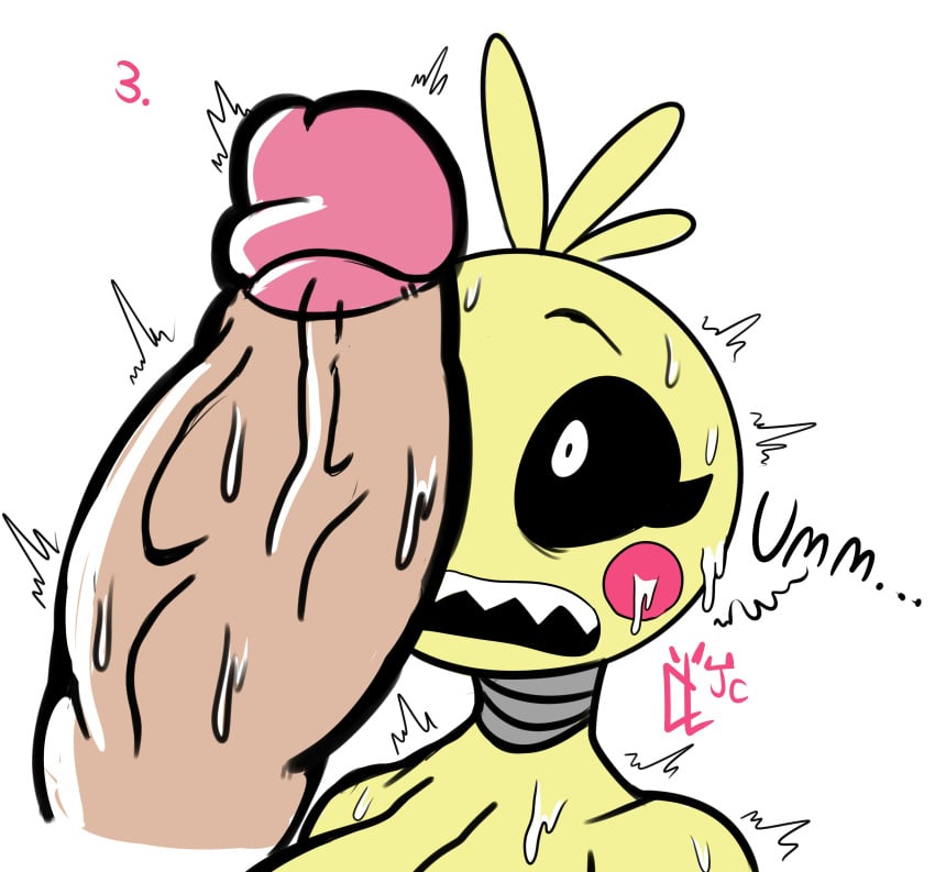 1girls animatronic animatronics belly belly_button big_penis breasts comic cumlord cumlord_(artist) female female_focus female_only five_nights_at_freddy's five_nights_at_freddy's_2 flushed fnaf furry horny horny_female inverted_nipples just_coffee large_penis legs mechanical nipples no_bra no_panties nude nude_female nude_male penis penis_out robot_girl scared sharp_claws sharp_teeth shy simple_background simple_eyes skinny skinny_girl smaller_male socks sofa straight sweat sweatdrop sweaty talking thick thick_ass thick_thighs toy_chica_(fnaf) yellow_body yellow_fur