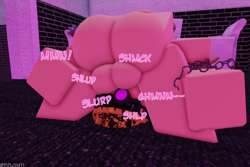 1girls 2022 3d decaying_winter deepthroat dolcha facefuck light-skinned_female light-skinned_male light_skin onomatopoeia roblox roblox_game robloxian self_upload sledge_queen tagme