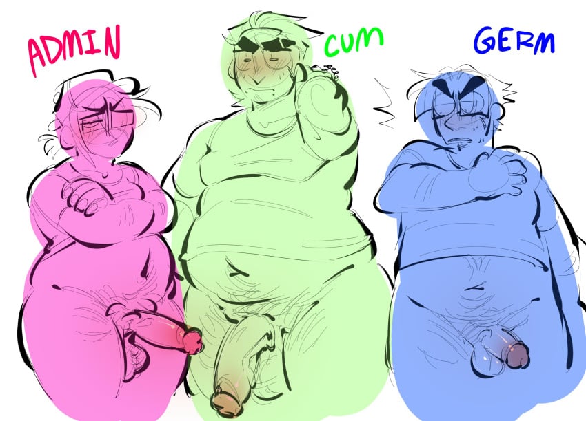 3boys admin_(bileshroom) average_sized_penis bileshroom chubby chubby_belly chubby_male fat_man germ_(bileshroom) harts_house i_love_polybius large_penis no_pants overweight_male pantsless penis_size_difference purpleverse small_penis small_penis_humiliation ulysses_martin veiny_penis
male_only