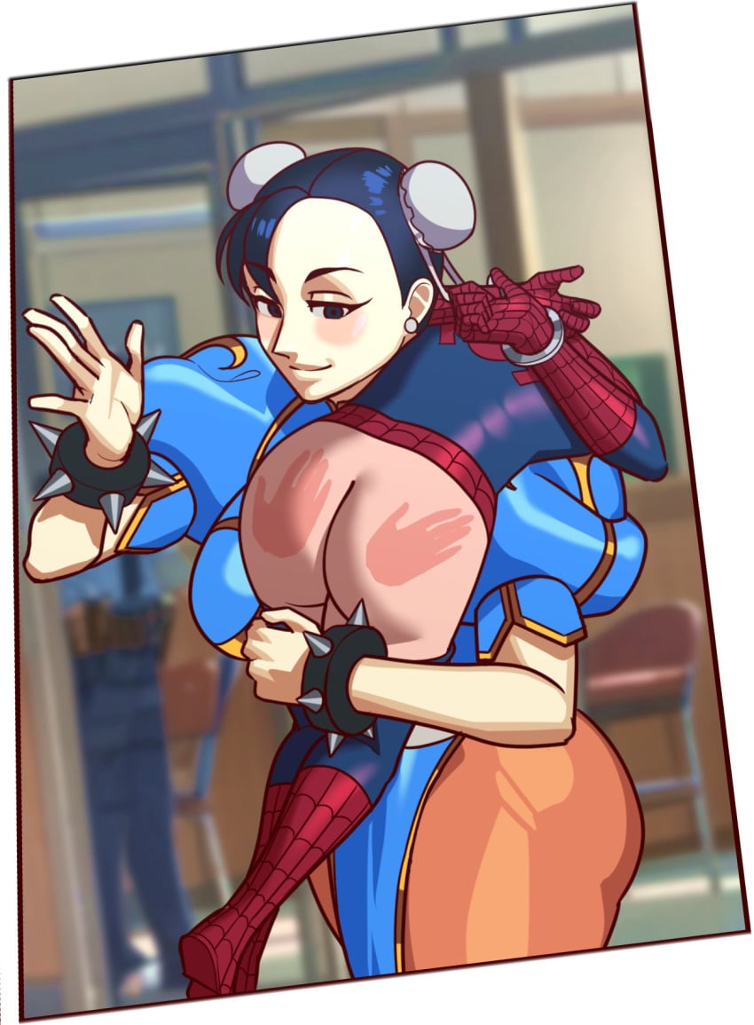 1boy 1femboy 1girls aftermath age_difference assertive_female bad_end big_breasts big_dom_small_sub black_eye bondage breasts capcom captured chun-li chun-li_(fortnite) clapping_ass crossover curvy defeat defeated defeated_hero dominant_female domination eastern_and_western_character embarrassed embarrassing female femboy femboysub femdom game_over goddess height_difference helpless helpless_male hero_in_trouble holding_hair holding_head huge_breasts humiliated humiliating jerkdibuja loser loser_face male male_dominated malesub marvel marvel_comics marvel_vs._capcom messy milf mind_break moaning mocking mommy mommy_dom muscles muscular muscular_female older_female open_mouth seductive seductive_smile sex size_difference slave smaller_male smile spank_marks spanking spanking_ass spanking_butt spider-man spider-man_(series) street_fighter submissive submissive_male taunting tongue_out unmasked used used_as_an_object victory