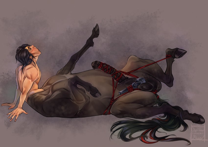 absurd_res bondage bondage bound captainneedsnosleep centaur equid equid_taur equine european_mythology fionn_(drakengarth) genital_rope genitals greek_mythology hi_res horse humanoid_taur male mammal mammal_taur mythology penile penis penis_rope quadruped restraints rope rope_around_penis rope_bondage sex_toy solo tail taur vibrator vibrator_on_penis wand_vibrator