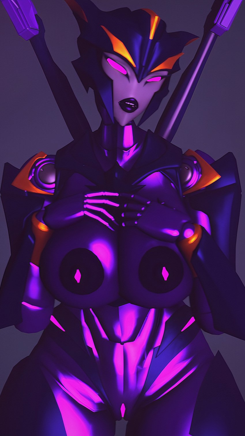 1girls 3d airachnid big_breasts breasts breasts_pressed_together error404sans pink_eyes purple_skin pussy robot robot_girl robot_humanoid solo solo_female transformers transformers_prime trawert vagina