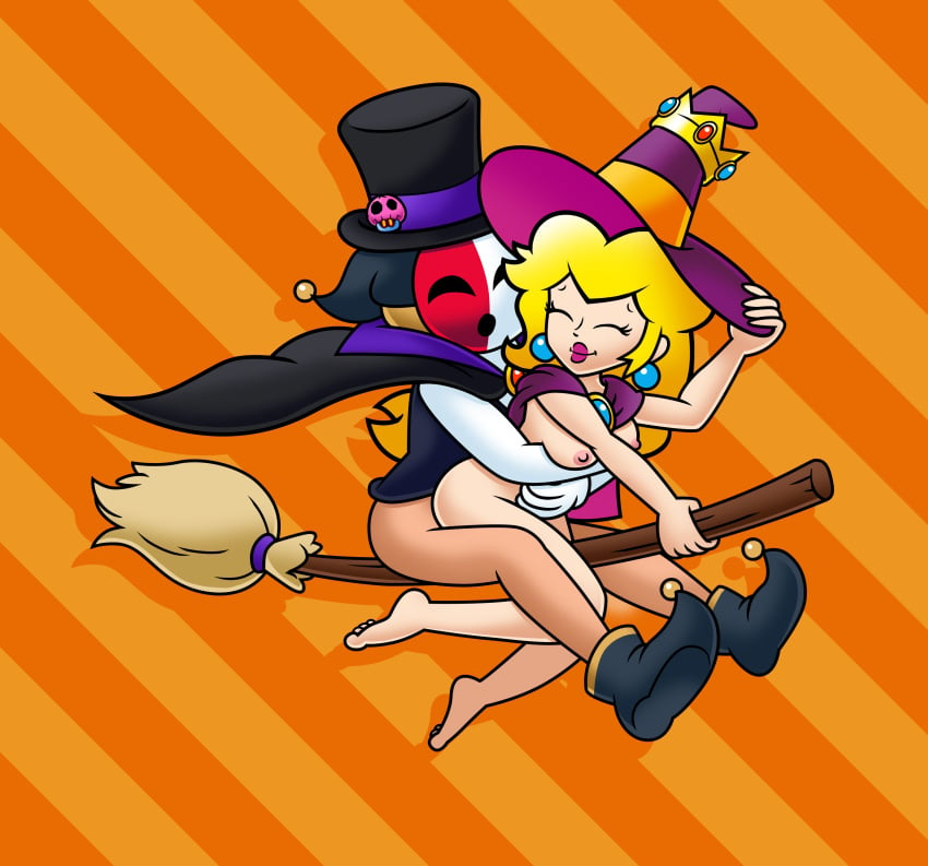 anti_groove broom lisnovski mario_(series) partially_clothed princess_peach shy_guy tagme