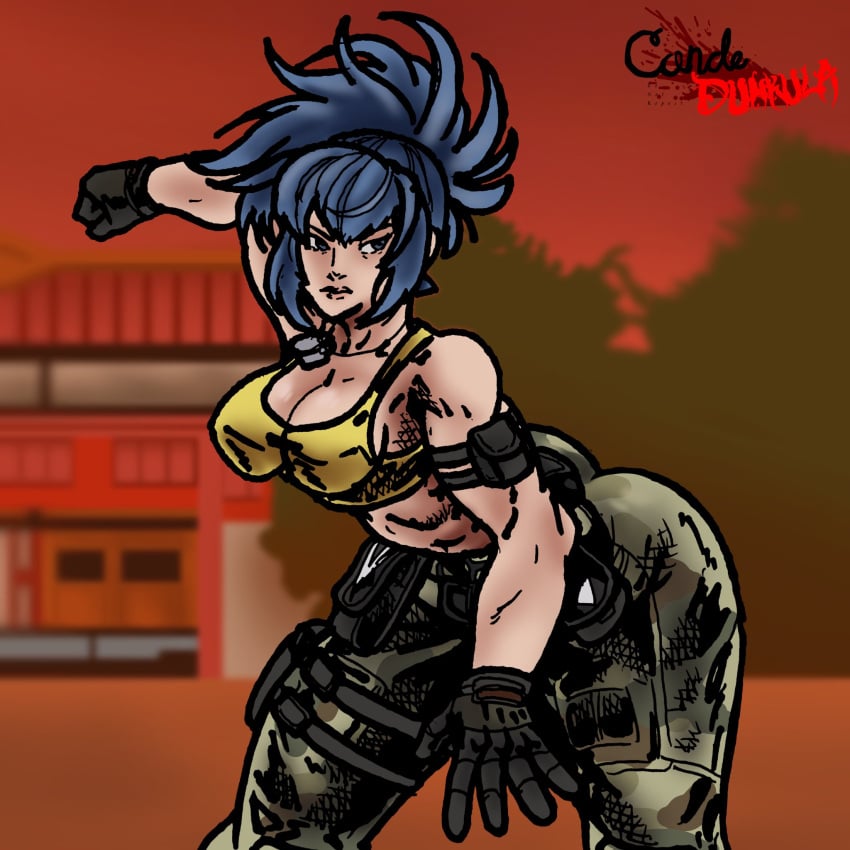 1girls ass athletic athletic_female bending_forward bending_over bent_forward bent_over big_ass big_breasts blue_eyes blue_hair booty breasts busty butt_crack clothed collar dat_ass fat_ass female gloves huge_ass king_of_fighters leona_heidern light-skinned_female light_skin long_hair military military_clothing military_uniform necklace outdoors outside pants ponytail public tank_top thick thick_ass thick_legs thick_thighs thighs tied_hair voluptuous voluptuous_female