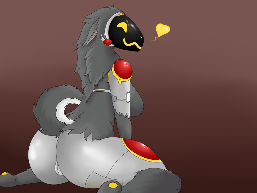 4:3 absurd_res anthro ass big_breasts big_butt breasts cameltoe feet female floppy_ears fur genitals glistening glistening_body grey_body grey_fur guiltyskull_(artist) hair heart hi_res huge_butt icary_(character) large_ass long_ears long_hair long_tail looking_at_viewer machine metal nude protogen pussy simple_background smile solo spread_legs spreading thick_thighs white_body white_fur wide_hips