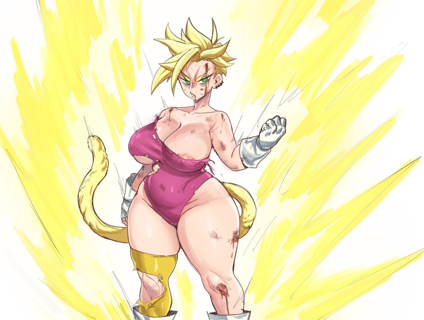 1girls ass aunt aunt_hellen_(insouwu) belly belly_button big_ass big_breasts blonde_female blonde_hair breasts chubby chubby_female dragon_ball ear_piercing female green_eyes insouwu massive_ass massive_breasts mature mature_female milf nipples_visible_through_clothing oc original_character piercing pink_nipples saiyan saiyan_armor saiyan_girl saiyan_tail short_hair super_saiyan thick_ass thick_hips thick_legs thick_thighs tomboy_milf