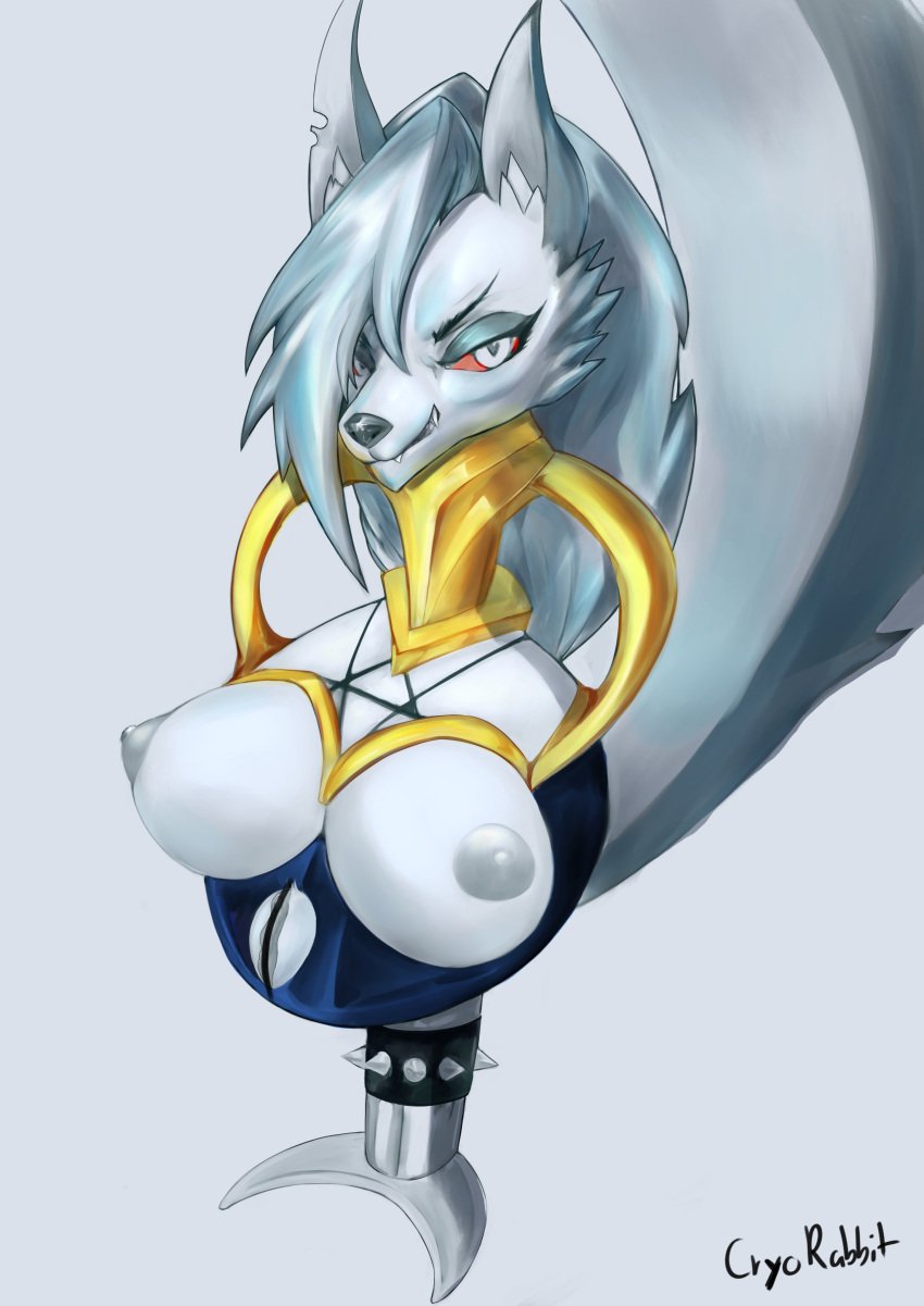 1girls 2023 absurd_res anthro breasts canid canid_demon canine censored cryorabbit demon digital_media_(artwork) female fur furry genitals grey_body grey_fur grey_hair hair hellhound helluva_boss hi_res implied_transformation ladypot loona_(helluva_boss) mammal mythological_canine mythological_creature mythology nipples red_sclera simple_background smile solo tail two_tone_body two_tone_fur vulva what where_is_your_god_now why wolf wolf_girl