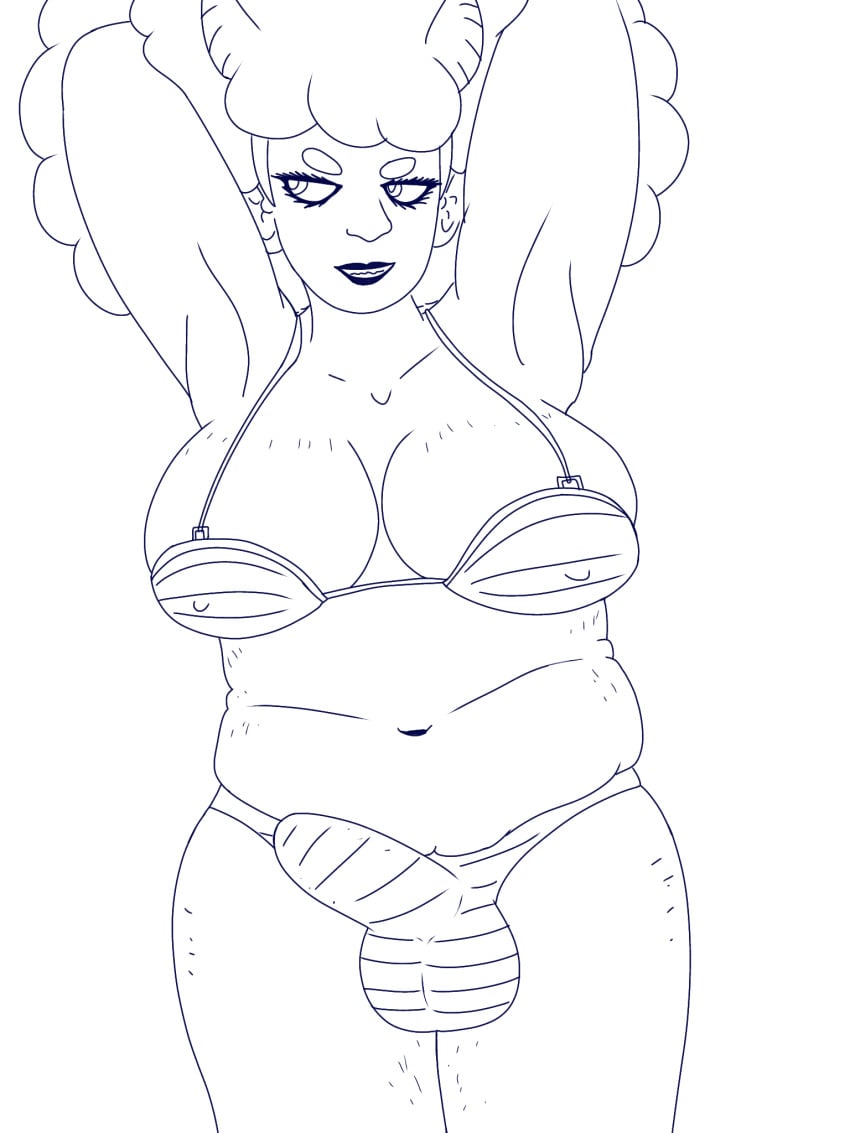 1futa armpits arms_behind_head arms_up balls ballsack bbw bbw_futa belly bra breasts bulge bulge_in_panties bulge_through_clothing cellulite chubby chubby_belly chubby_futa cock curly_hair dick dickgirl dickgirl_only fat_balls fat_cock fat_futa fat_rolls fat_thighs futa_only futanari huge_breasts huge_cock intersex looking_away looking_to_the_side massive_balls massive_breasts massive_penis nipples_visible_through_clothing nitra(ohms) ohms_(artist) panties panty_bulge penis shimapan showing_off showing_off_penis showing_panties solo solo_focus solo_futa standing stretch_marks striped_bra striped_panties tagme thick thick_cock thick_thighs underwear