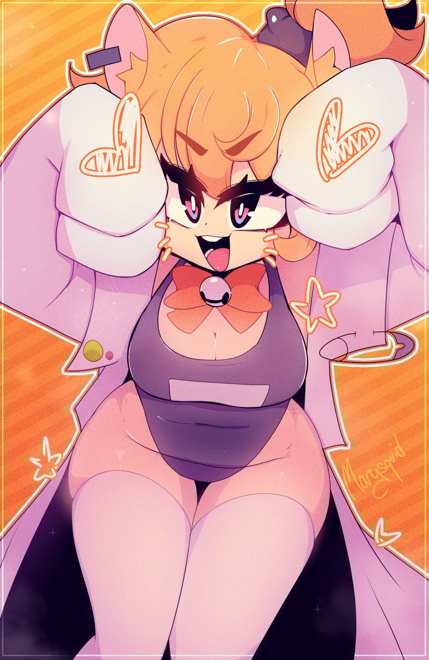 big_breasts breasts cleavage female huge_breasts marysquid tagme thick_thighs wide_hips