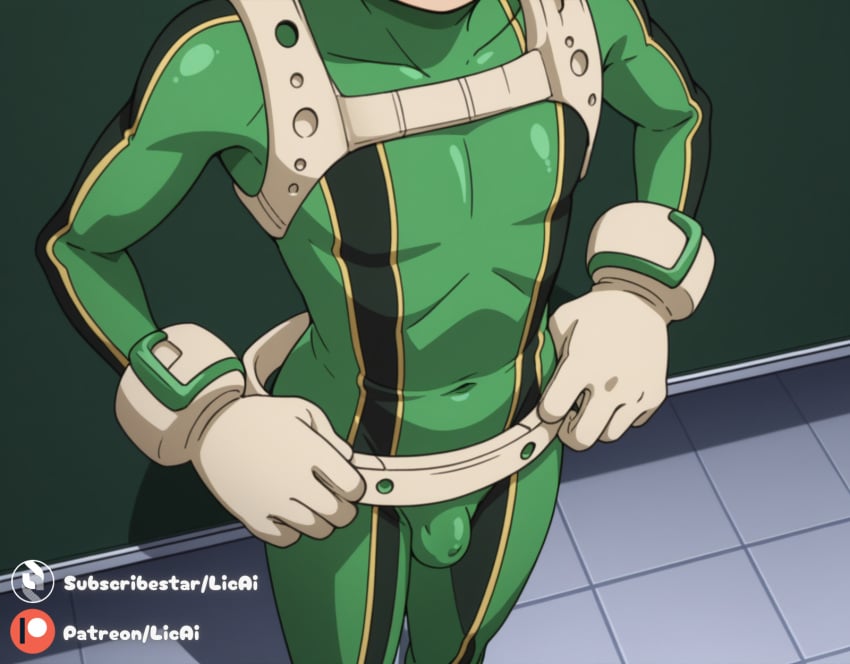 ai_generated anime boku_no_hero_academia deku huge_cock izuku_midoriya male male_only midoriya_izuku my_hero_academia small_penis tsuyu_asui