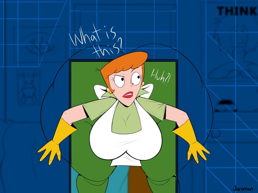 cartoon_network comic dexter's_laboratory dexter's_mom dexter's_mom_and_the_secret_lab_(comic) female huge_ass jarsman_(artist) milf short_hair tagme thick_thighs wide_hips