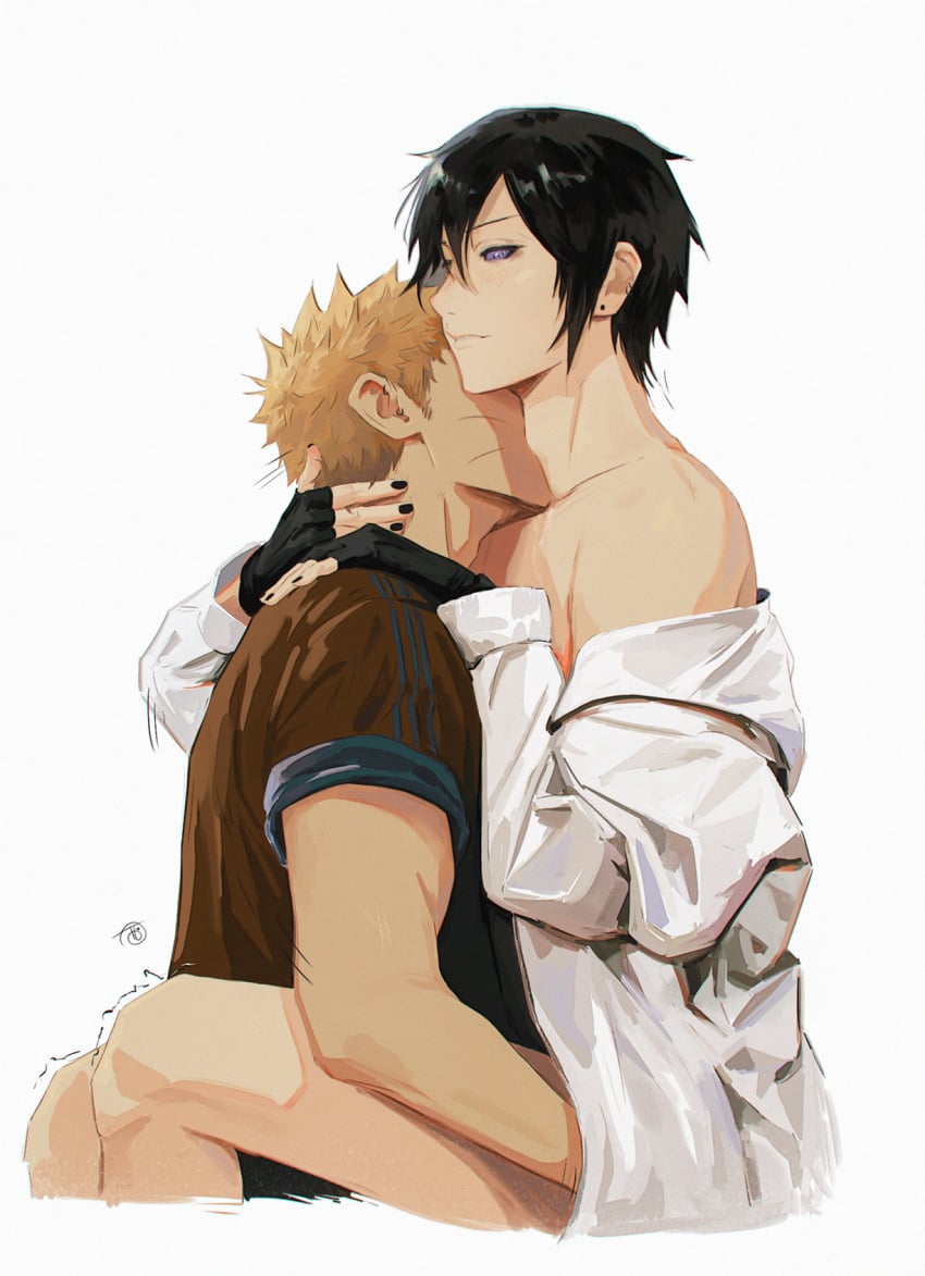 2boys ass_grab bare_legs bare_shoulders bare_thighs black_gloves black_hair black_nail_polish black_nails blonde_hair blush boruto:_naruto_next_generations bottomless clothed clothing ear_piercing earrings emo_boy facial_markings femboy feminine_male fingerless_gloves girly gloves goth goth_boy goth_femboy hi_res high_resolution highres jewelry kissing kissing_neck lifting light-skinned_male light_skin male male/male male_focus male_only messy_hair nail_polish naruto naruto:_the_last naruto_(series) naruto_shippuden naruto_uzumaki painted_nails pale-skinned_male pale_skin purple_eyes rinnegan romantic romantic_ambiance romantic_couple sasuke_uchiha shirt short_hair shounen_jump shueisha spiky_hair stand_and_carry_position standing tam_e_lee tomgirl twink uchiha_sasuke undressing uzumaki_naruto very_high_resolution weekly_shonen_jump weekly_shounen_jump whisker_markings whiskers white_background white_shirt