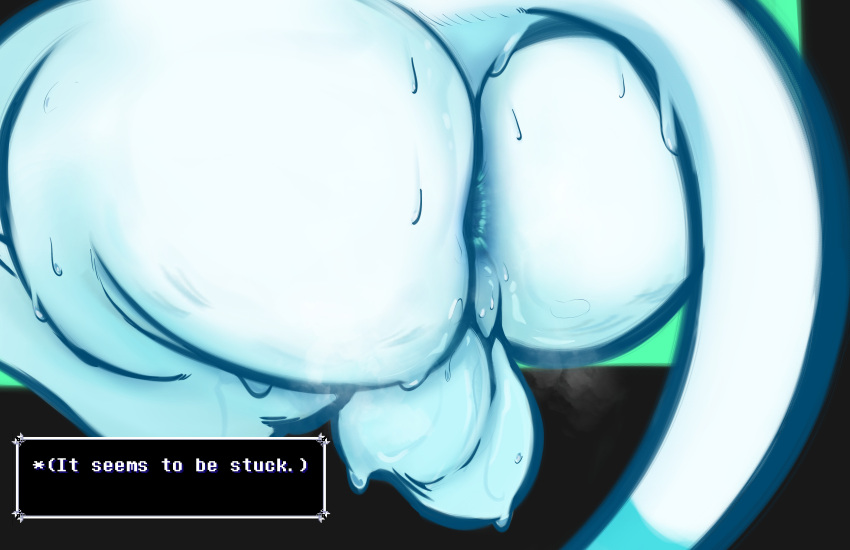 1boy anus ass balls big_butt bodily_fluids deltarune digital_media_(artwork) felid feline feral genital_fluids genitals hi_res huge_butt male mammal multicolored_body musk nsfsushi nude simple_background solo stuck_tasque_(deltarune) sweat sweaty_balls sweaty_butt sweaty_genitalia tasque tasque_(animal) text undertale_(series) video_games