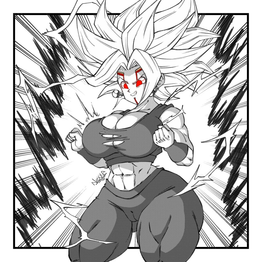 1girls abs aura baby_(dragon_ball) big_breasts body_invasion breast_expansion breasts bursting_breasts busty cameltoe cleavage coffeenexxa crop_top dragon_ball dragon_ball_gt dragon_ball_super electricity evil_grin female_only female_saiyan fusion glowing_eyes kefla muscle_growth muscular_arms muscular_female muscular_thighs neo_machine_mutant nexxa parasite parasitic_possession possession potara_earrings powering_up red_eyes ripped_clothing spiked_hair super_saiyan_2 takeover thick_thighs thunder_thighs toned_female torn_clothes tuffle tuffleization universe_6 white_hair wide_hips yoga_pants