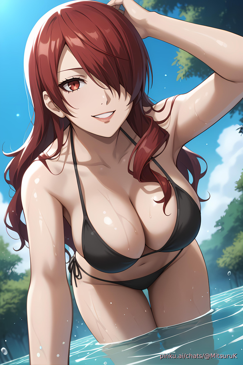 ai_generated aichat bikini candid ecchi mitsuru_kirijo persona_3 pinku pinku.ai pinkuai river wet