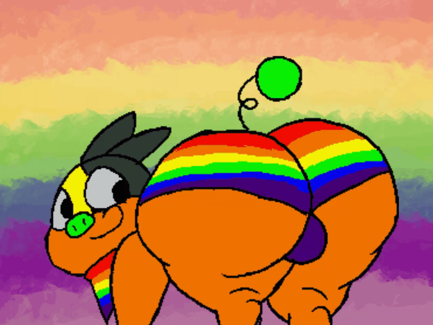 4:3 animated ass axel_the_tepig balls blastoiseanimator bottomwear clothing domestic_pig feral genitals lgbt_pride male male_only mammal nintendo no_humans pokémon_(species) pokemon pokemon_only pride_color_background pride_color_bandanna pride_color_bottomwear pride_color_clothing pride_color_kerchief pride_color_neckerchief pride_colors rainbow_flag rainbow_pride_flag rainbow_symbol short_playtime simple_background six-stripe_rainbow_pride_colors slightly_chubby solo suid suina super_gay sus_(pig) tepig thick_thighs twerking video_games