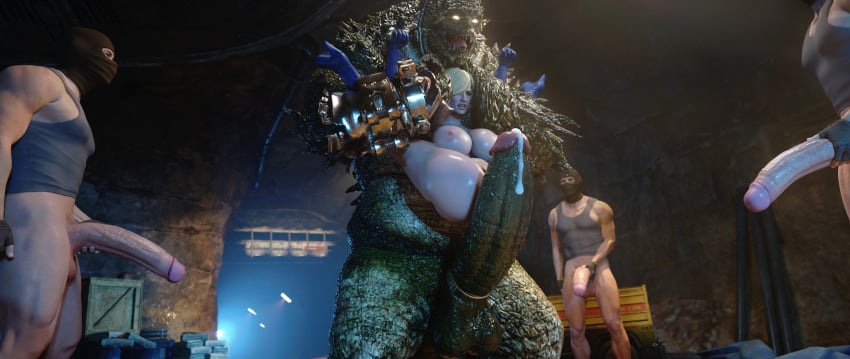 1girls 1monster 3d 4boys 4k batman:_arkham_knight batman_(series) big_ass big_breasts blender cock_sleeve dc dc_comics female huge_ass huge_breasts icedev imminent_rape imminent_sex kara_zor-l karen_starr killer_croc large_ass large_breasts male penis power_girl superman_(series) waylon_jones