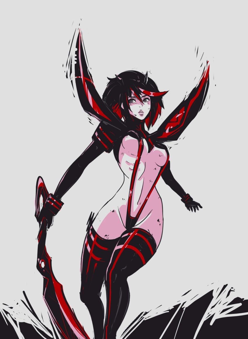 1girls 7zaki female kill_la_kill matoi_ryuuko senketsu short_hair