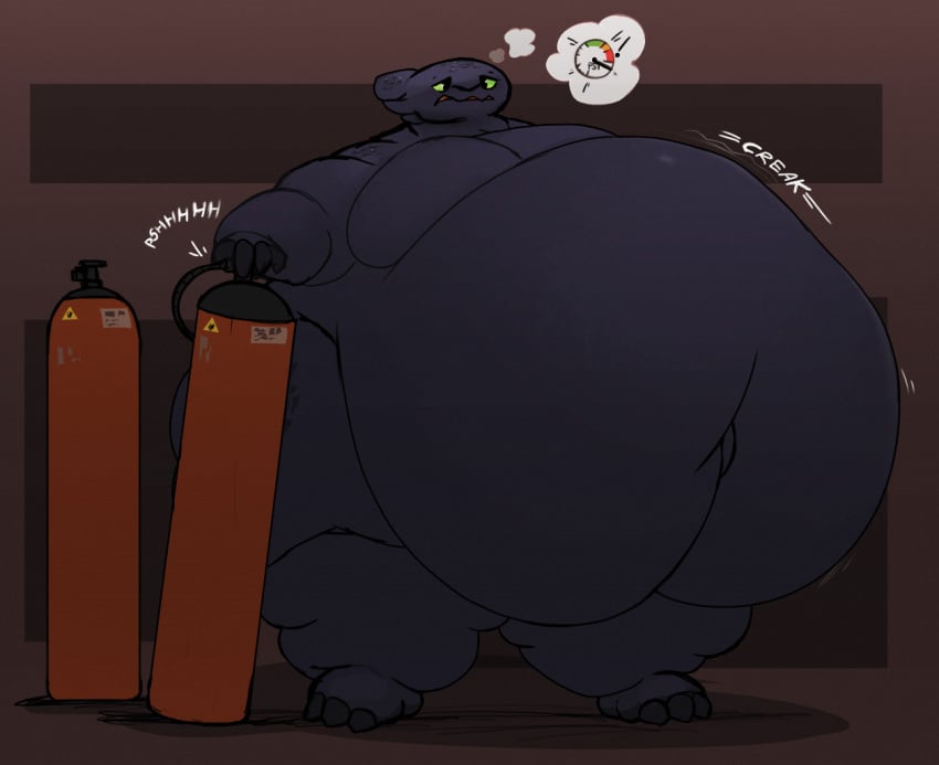 2024 air_inflation anthro arm_rolls asloosh belly belly_expansion belly_inflation big_belly big_moobs black_body creaking dragon dreamworks european_mythology expansion fat_rolls fury_(httyd) gas_cylinder gas_tank green_sclera groaning_belly hose_in_ass hose_inflation how_to_train_your_dragon huge_belly hyper hyper_belly inflation leg_rolls male moobs morbidly_obese morbidly_obese_anthro morbidly_obese_male mythological_creature mythological_scalie mythology navel night_fury nude obese obese_anthro obese_male overweight overweight_anthro overweight_male pressure_gauge scalie solo standing thick_thighs toothless western_dragon wide_hips