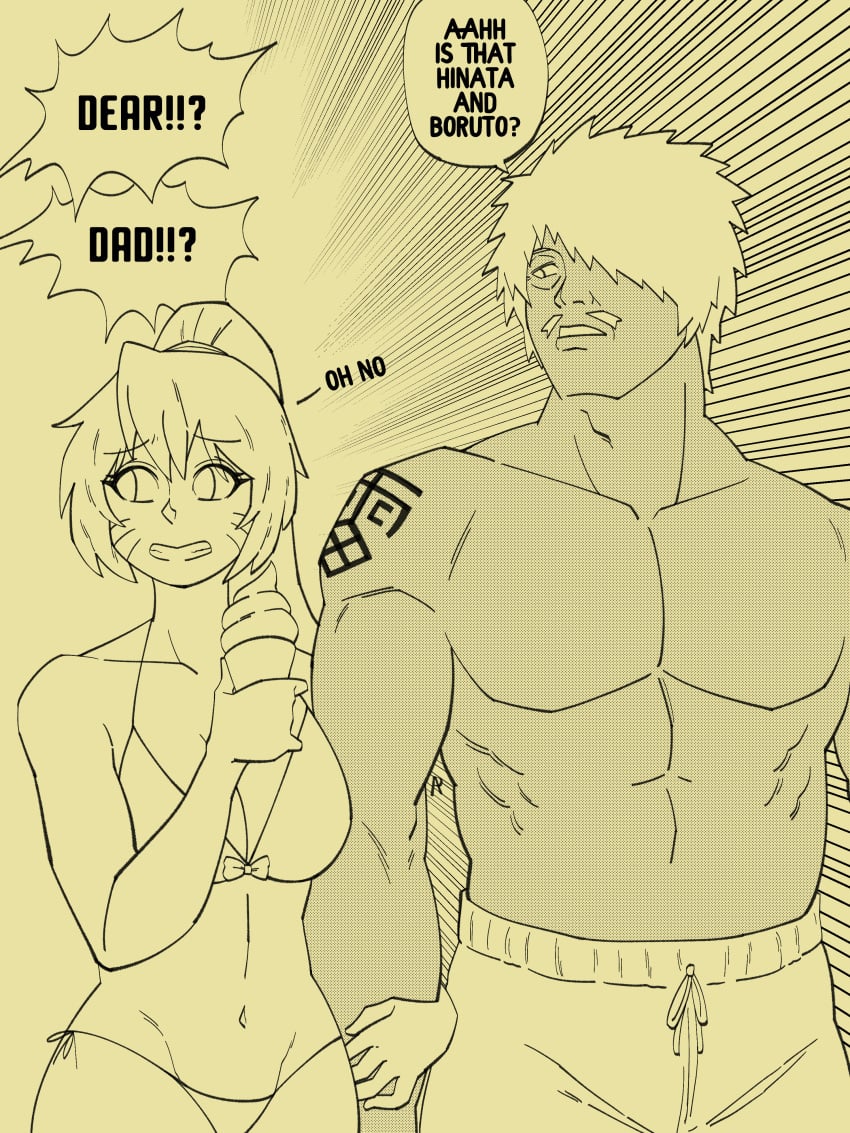 1boy 1boy1girl 1girls abs absurd_res absurd_resolution absurdres affair afro arm_grab arm_support arm_tattoo big_breasts boruto:_naruto_next_generations busty canon_genderswap caught caught_in_the_act cheating cheating_husband cheating_wife cleavage couple darui dialogue duo duo_focus english_text facial_hair female g-string gender_transformation genderswap_(mtf) hair_over_one_eye hair_ribbon height_difference hi_res high_resolution highres hips hourglass_figure ice_cream interracial large_breasts looking_at_another looking_to_the_side male male/female mature mature_female milf monochrome moustache muscles muscular muscular_male naruko naruto naruto_(series) naruto_uzumaki netorare ntr panties pararampa ponytail ribbon rule_63 sexy_no_jutsu shorts shounen_jump shueisha speech_bubble story straight swimsuit tattoo teeth teeth_showing text thong tied_hair toned toned_female uzumaki_naruto very_high_resolution weekly_shonen_jump whisker_markings whiskers wide_hips