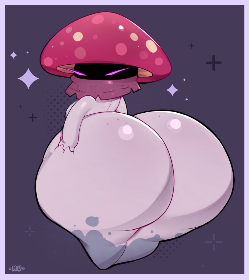 big_ass grabbing_ass grabbing_own_ass huge_ass looking_at_viewer mu111777 multicolored_body mushroom mushroom_girl mushroom_humanoid night_cap_(pvz:bfn) nightcap_(pvz) plant plant_girl plants_vs_zombies purple_eyes scarf small_breasts solo