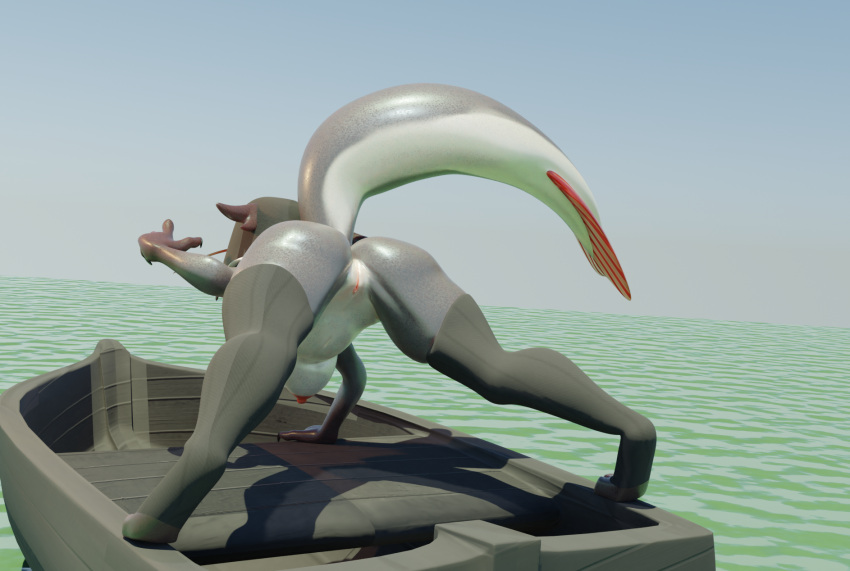 3d_(artwork) anthro ass blender_(software) breasts catfish claweddrip digital_media_(artwork) female fish hi_res jack-o'_pose marine namo(claweddrip) namo_(claweddrip) ornateraven pose