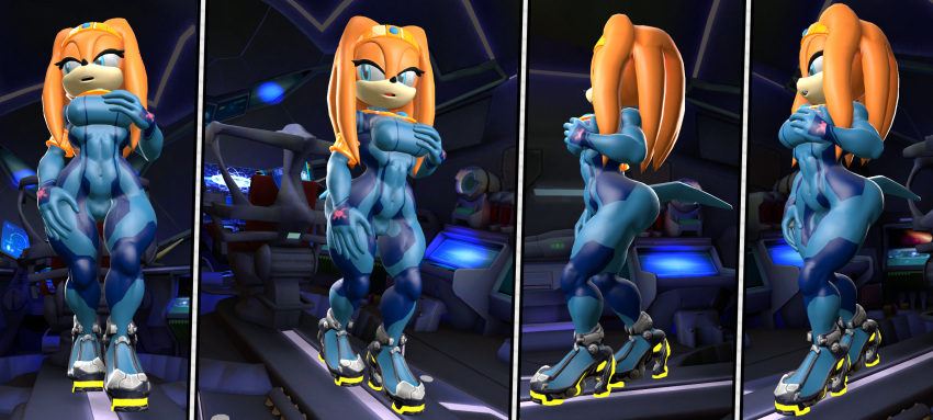 1girls 3d 3d_model anthro ass breasts canastus cleavage crossover curvy dreadlocks echidna fur furry hips kabalmystic latex_suit metroid mobian mobian_(species) mobian_echidna monotreme orange_fur sci-fi sega skinsuit sonic_(series) sonic_adventure sonic_the_hedgehog_(series) source_filmmaker spaceship tagme thighs tikal_the_echidna tikal_the_echidna_(kabalmystic) zero_suit