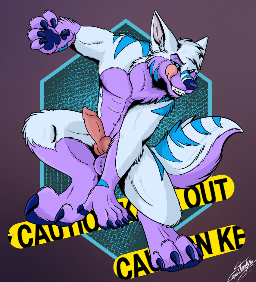 avoid_posting blue canid canine canis cooper_toonhyena fluffball hi_res invalid_tag kee keenora mammal purple wolf