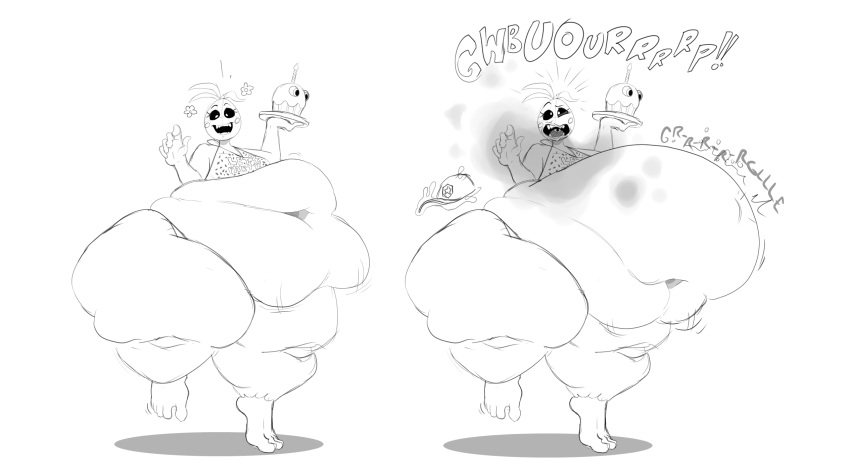 big_belly burp burping chubby fat feet five_nights_at_freddy's five_nights_at_freddy's_2 smappa toy_chica_(fnaf) vore