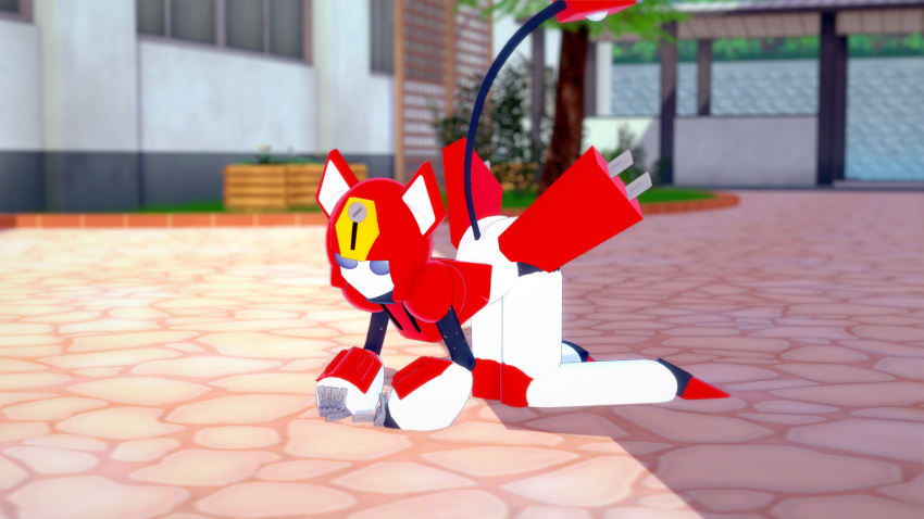 3d ass catgirl furry koikatsu medarot peppercat renhentai robot_girl