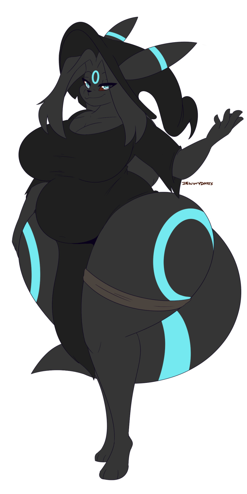 allyson_(dewwydartz) big_breasts dewwydarts dewwydartz female furry huge_breasts pokémon_(species) pokemon tagme thick_thighs umbreon