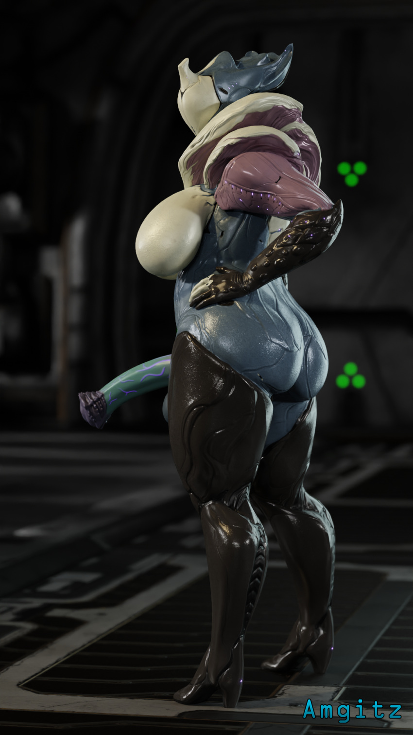 1futa 3d amgitz big_breasts big_butt blender boots futa_only futanari robot saryn_(warframe) solo tagme tenno thick_thighs thighhigh_boots unusual_penis warframe