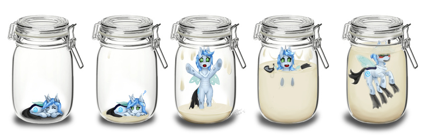 arthropod changeling cum_jar cum_jar_(meme) fan_character female friendship_is_magic hi_res implied_cum_jar jar my_little_pony sequence shamziwhite sleeping snorkel solo standing