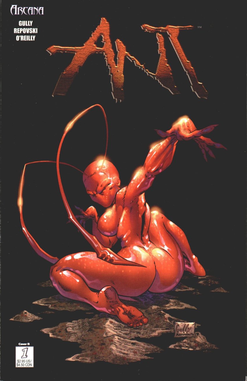 1girls ant_(comic) ass big_breasts bodysuit boobs_and_butt_pose breasts female female_only female_protagonist hannah_washington human image_comics kneeling mario_gully_(artist) mask official_art posing red_bodysuit skintight_bodysuit the_ant