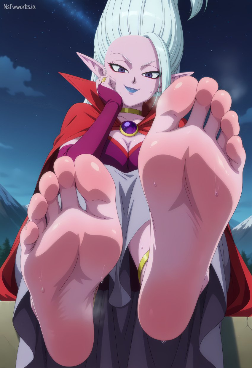 1girls ai_generated arinsu blue_lipstick breasts cute cute_face cute_feet cute_female cute_female_feet cute_female_foot cute_foot cute_smile cute_soles cute_toes delicious_feet delicious_female_feet delicious_female_foot delicious_foot dr._arinsu dragon_ball dragon_ball_daima dragon_ball_super dragon_ball_z feet feet feet_fetish female female_feet female_soles foot_fetish foot_focus glind grey_skirt lipstick makeup no_bra nsfwworks.ia pink_body pink_skin purple_clothes purple_clothing purple_eyes red_cape red_clothing red_eyeliner seductive seductive_feet seductive_female seductive_female_feet seductive_smile smelly_feet smelly_female_feet smelly_female_foot smelly_foot smelly_soles smelly_toes soles sweat sweaty_feet sweaty_female_feet sweaty_female_foot sweaty_foot sweaty_soles toenails toes white_hair white_hair_female
