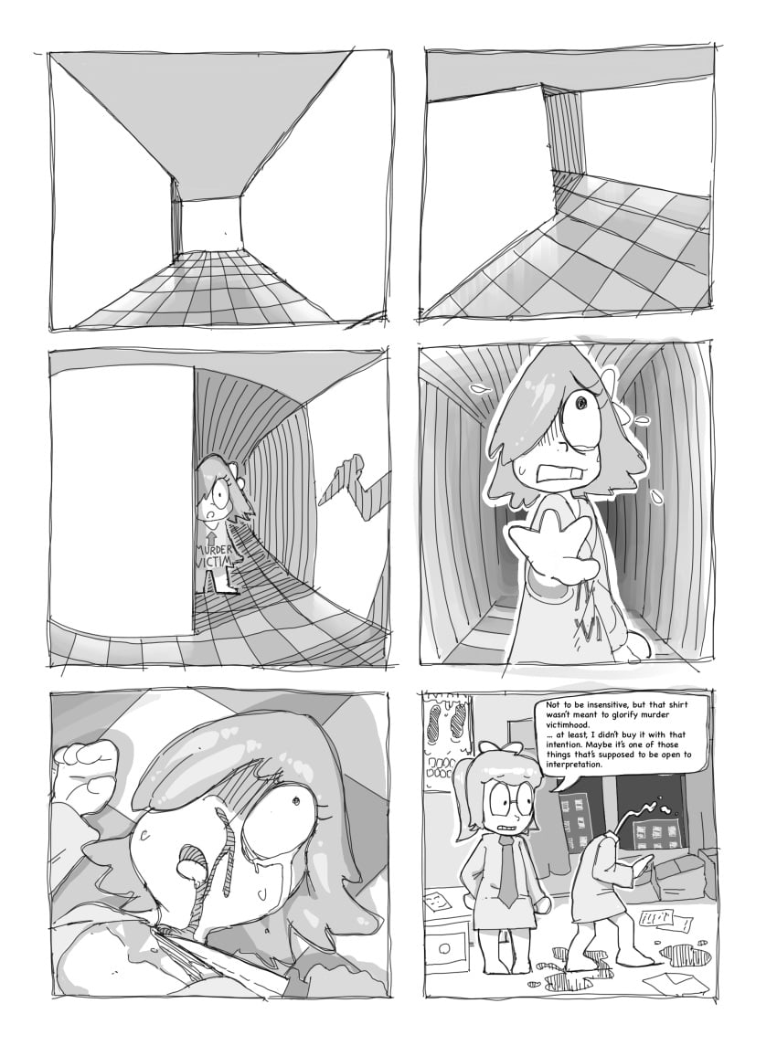 anthology_of_the_killer bb_(anthology_of_the_killer) bb_(of_the_killer) comic comic_page crying crying_with_eyes_open death decapitation dr._bones_(artist) dying english english_dialogue gore headless headless_female headless_play headless_woman knife murdered no_color of_the_killer of_the_killer_(series) oversized_shirt pov scared scared_expression shadow short_hair slicing snuff victim victim_female zz_(of_the_killer)