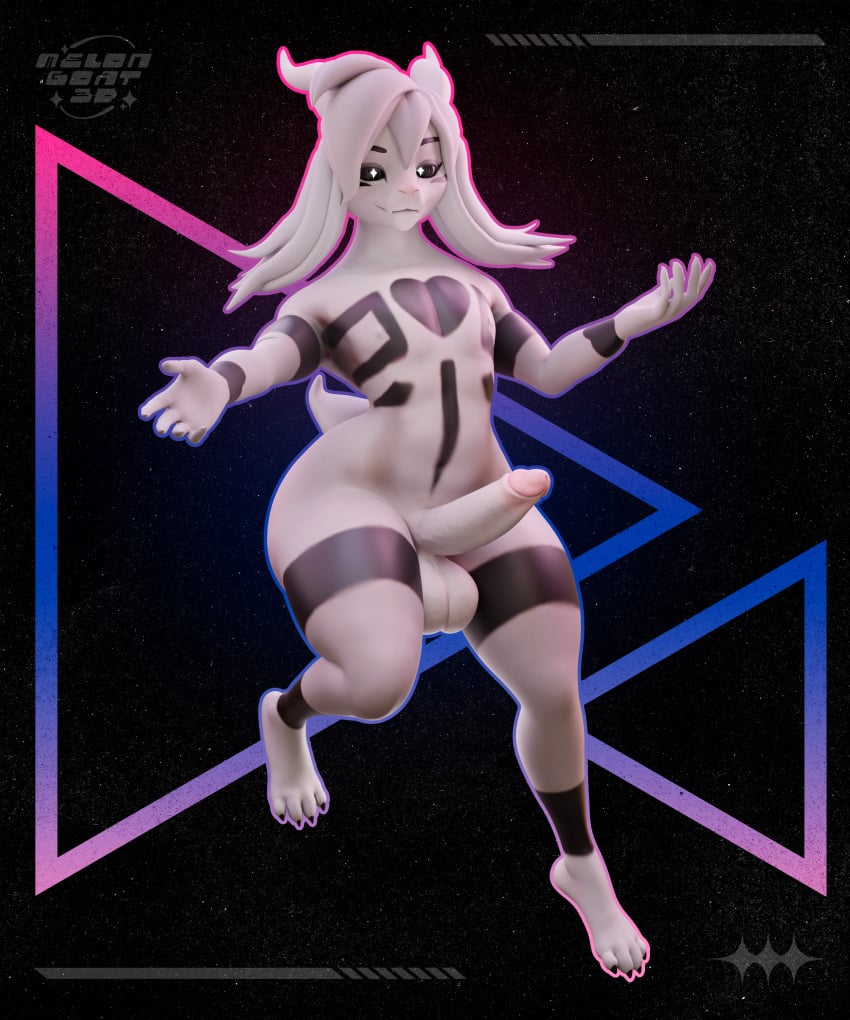 1boy 3d absurd_res anthro asriel_dreemurr_(god_form) balls bovid caprine digital_media_(artwork) fur genitals goat hair hi_res horn humanoid_genitalia humanoid_penis looking_at_viewer male male_only mammal melongoat3d nude penis solo tail undertale undertale_(series) white_body white_fur