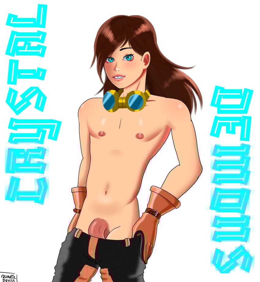 1boy big_penis blue_eyes crystal_demons cute_face dexter_tecman_holland gay hero long_hair male male_only nipples nude penis quartz_devils scientist superhero twink white_skin yaoi