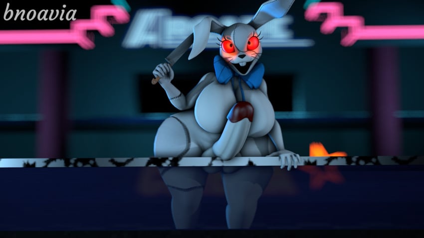 1futa 3d balls big_breasts big_penis bnoavia breasts dickgirl five_nights_at_freddy's five_nights_at_freddy's:_security_breach full-package_futanari futanari huge_breasts knife large_breasts large_penis penis red_eyes solo solo_focus solo_futa testicles thick_thighs thighs vanny_(fnaf)