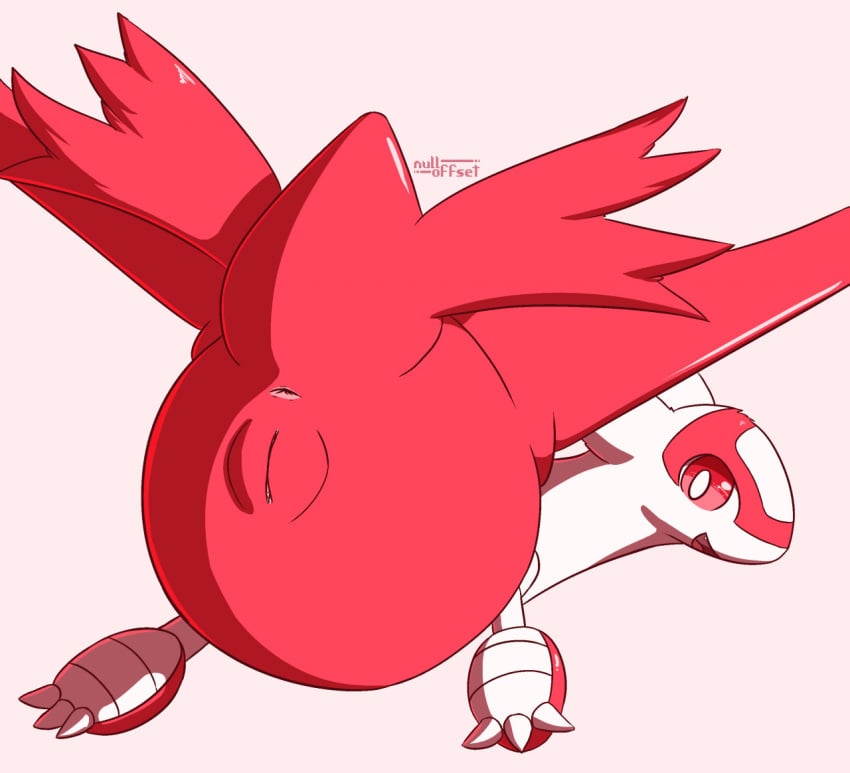 anus ass feathers female feral flying genitals happy latias legendary_pokémon nintendo nulloffset open_mouth pokemon pokemon_(species) pokemon_only presenting presenting_hindquarters presenting_pussy pussy red_body red_feathers solo solo_focus video_games