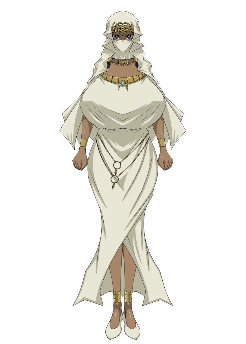 1girls breasts colored dark-skinned_female dark_skin egyptian egyptian_female female female_only front_view golden_bracelets huge_breasts isis_ishtar jewel_on_forehead long_hair looking_at_viewer necklace purple_eyes sihkygmojsn solo_female tagme uncensored voluptuous voluptuous_female wide_hips yu-gi-oh!