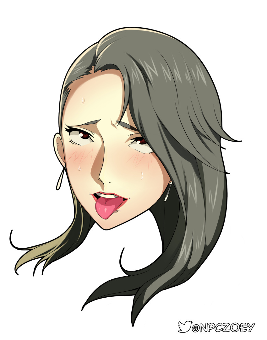 ahe_gao female icon npczoey persona persona_5 sae_niijima transparent_background