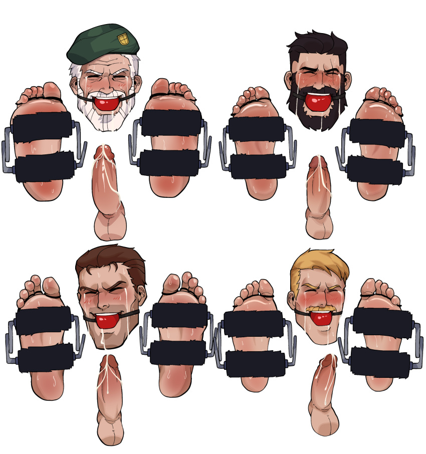 4boys 5_toes after_orgasm ball_gag bill_(left_4_dead) blush capcom chris_redfield cum cum_on_face david_king dbd dead_by_daylight feet felix_richter foot_fetish foot_focus gag human laughing left_4_dead male_feet male_focus male_only male_tickling penis penis_out red_ball_gag resident_evil revealyoursins roller_brushes saliva sweat tears the_entity through_wall tickle_fetish tickle_torture tickling tickling_feet toe_ties video_game video_games white_background