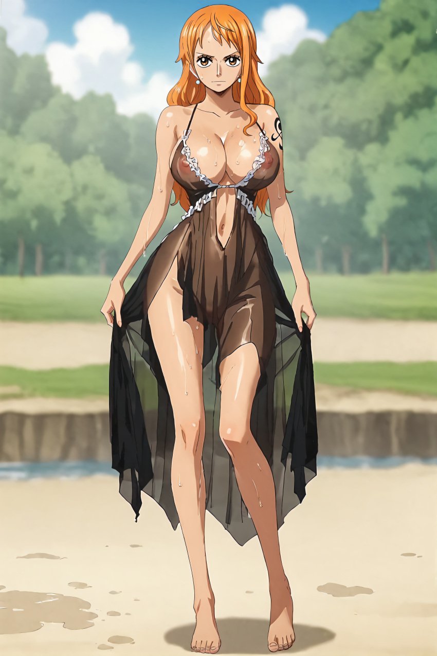 ai_generated clothing dreamoff female female_only nami_(one_piece) one_piece