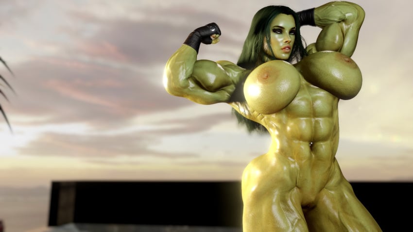 1girl 3d athletic_female big_ass big_breasts big_thighs breasts bust busty chest curvaceous curvy curvy_figure female fit_female green-skinned_female green_body green_skin hero heroine hips hourglass_figure huge_ass huge_breasts hulk_(series) jennifer_walters large_ass large_breasts marvel marvel_comics mature mature_female muscular_female original original_character round_ass round_breasts sevenarts she-hulk superhero superheroine thesevenartsx thick thick_hips thick_legs thick_thighs thighs toned_female top_heavy voluptuous voluptuous_female waist wide_hips wide_thighs